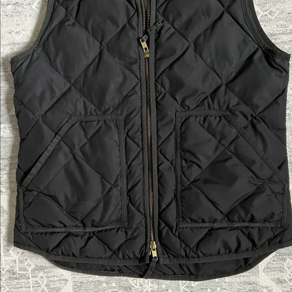 J. Crew Black Quilted Puffer Vest​​​
